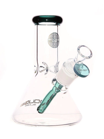 Bougie Glass - Mini Beaker with Color Downstem (6.5