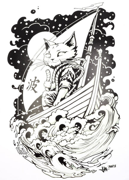 Heilig Art - "Sailor Cat" Signed Heady Photo Print