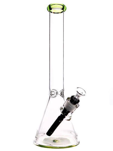 Clear Beaker Bong with Wig-Wag Base (14")