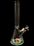 Clear Beaker Bong with Wig-Wag Base (14")