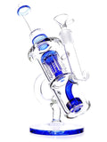 Clear Blue Double Chamber Microscope Rig (9.5")