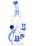 Clear Blue Double Uptake Recycler (10")