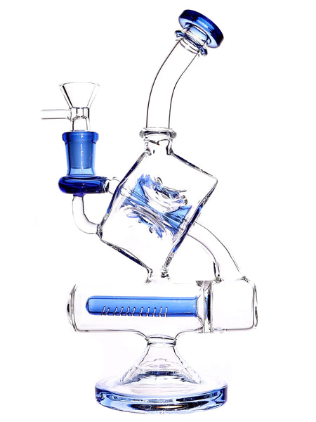 Clear Double Chamber Cube Inline Rig (8