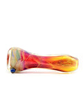 Curtis T Glass - Full Color Amber Purple and Fuming Thick Chillum (4")