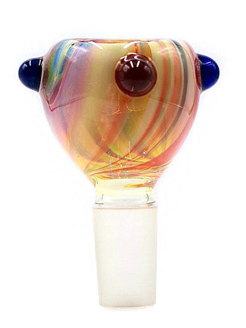 Curtis T Glass - Fully Fumed Amber Purple Bowl Slide (14mm)