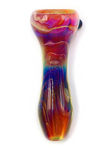 Curtis T Glass - Fully Fumed Amber Purple Chillum (3.5