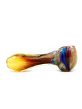 Curtis T Glass - Fully Fumed Amber Purple Sand Dune Hand Pipe Spoon (3.5)