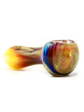 Curtis T Glass - Fully Fumed Amber Purple Sand Dune Hand Pipe Spoon (3.5)