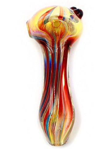 Curtis T Glass - Fully Fumed Red Hand Pipe Spoon (4