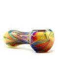 Curtis T Glass - Fully Fumed with Amber Purple Hand Pipe Spoon (3.5")