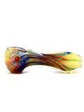 Curtis T Glass - Fully Fumed with Amber Purple Hand Pipe Spoon (3.5")