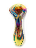 Curtis T Glass - Fully Fumed with Amber Purple Hand Pipe Spoon (3.5")