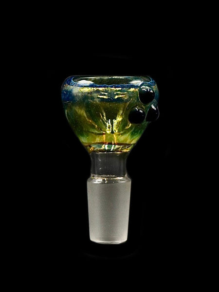 Curtis T Glass - Color Fumed Flower Bowl Slides (14mm)