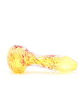 Curtis T Glass - Fumed Frit Splatter Hand Pipe Spoon (3.5")