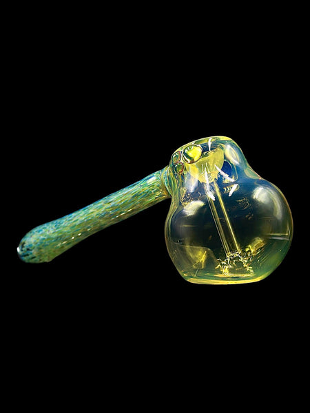 Curtis T Glass - Fumed with Frit Hammer Wet Bubbler (6.5")
