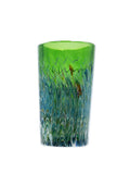 Dale Pyro - Grenade Green and Cobalt Blue Wrap and Rake Extra Small Cup (3.5")