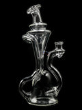 Donjah Glass - Clear Recycler with Color Accent (8")