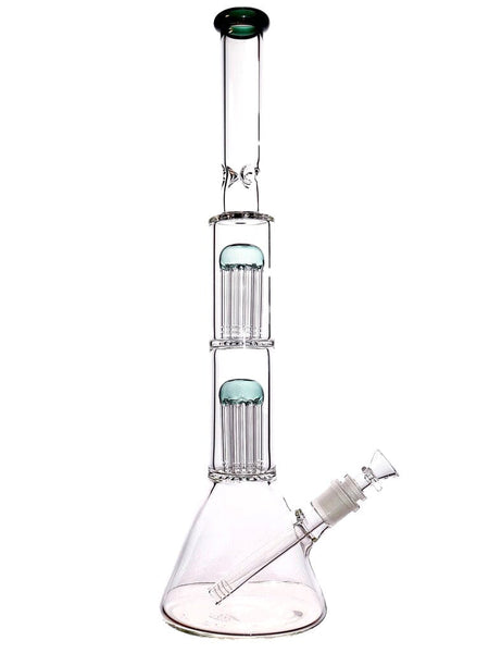 Double Tree Perc Beaker Bong (18")