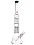 Double Tree Perc Beaker Bong (18")