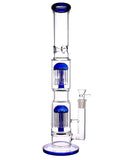 Double Tree Perc straight tube water pipe for sale at High Roller Smoke in Lakewood, Colorado. 
