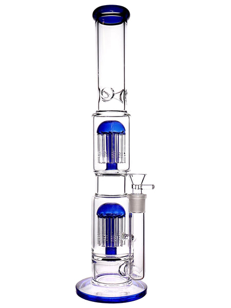 Double Tree Perc straight tube water pipe for sale at High Roller Smoke in Lakewood, Colorado. 