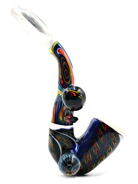 E-Stex Glass - Mokume-Gane Rainbow Sherlock (9")
