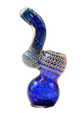 Electro Plated Gold Fumed Sherlock Wet Bubbler (6")