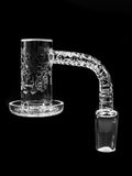 Etched Hieroglyphics Blender Banger With Cap, Pearl, And Bullet Combo (14mm)
