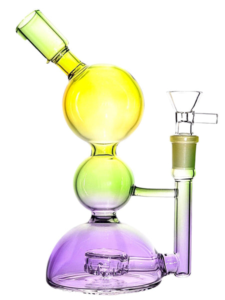 Fluorescent Triple Bubbler Rig (7.5")