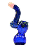 Fumed Blue Green Bubble Trap Bubbler (6")