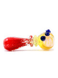 Fumed Inside-Out Red Frit Hand Pipe (5")
