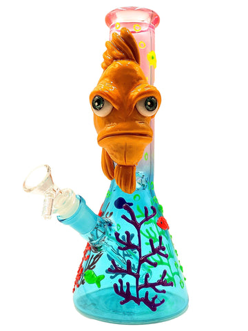 Glow-in-the-Dark Aquatic Beaker Bongs (10
