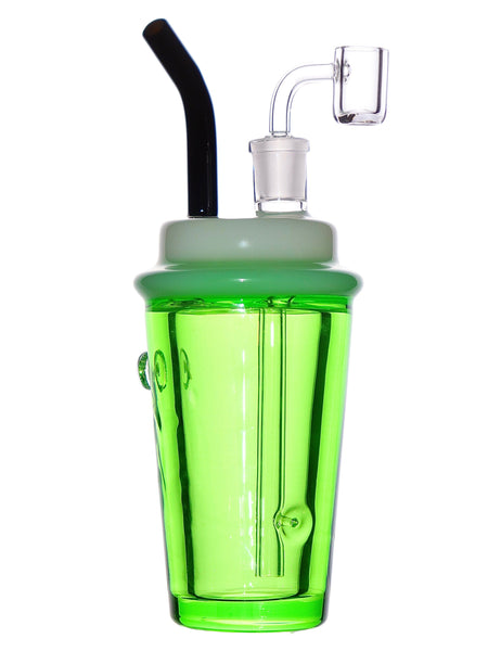 Green Glycerin Boba Cup Dab Rig (7