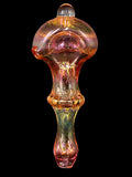 Hand of Man Glass - Fumed Wrap-N-Rake Hand Pipe Spoons with Murias (4”)