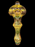 Hand of Man Glass - Fumed Wrap-N-Rake Hand Pipe Spoons with Murias (4”)