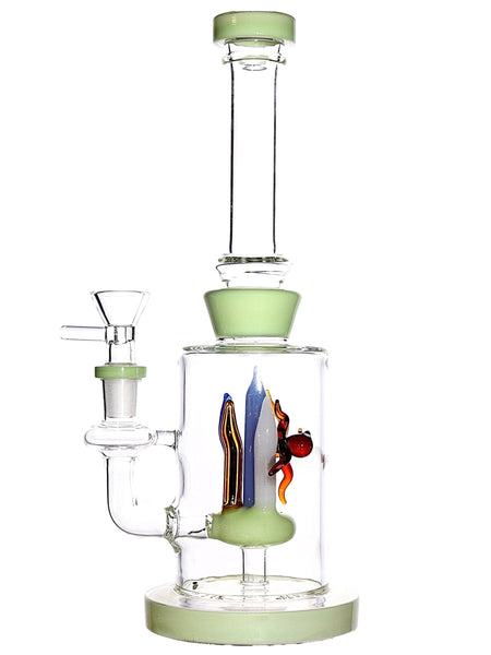 Glass water pipe with octopus character available for sale at High Roller Smoke in Lakewood, Colorado. 