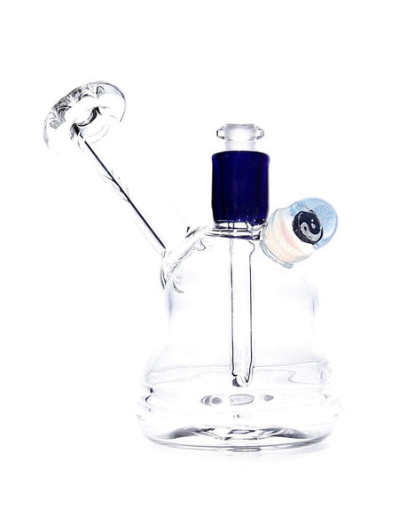Hornsilver Glassworks - Clear Bubbler with Removable Downstem (6")