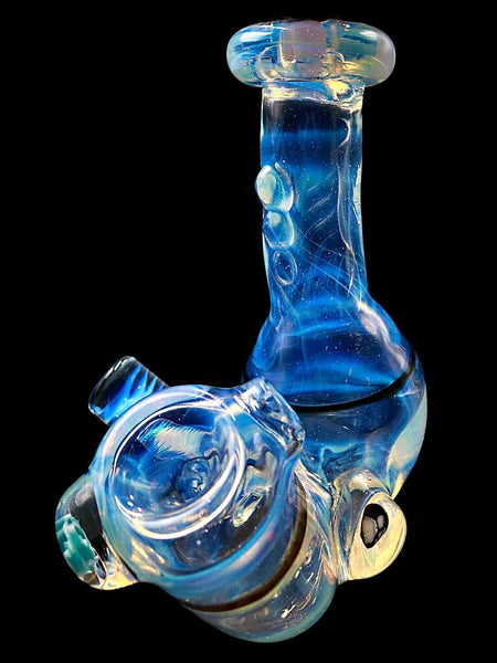 Hornsilver Glassworks - Ghost Dry Sherlock with Millies (5.5")