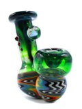 Hornsilver Glassworks - Jailhouse Rainbow Green Dry Sherlock (4.5")