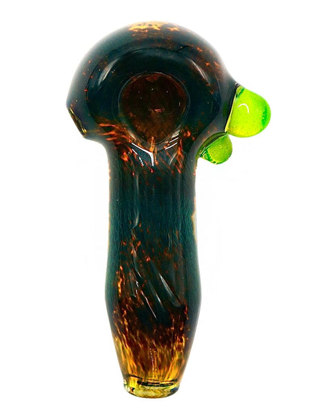 Hornsilver Glassworks - Thick Fume and Frit with Slime Spoon Hand Pipe (4")