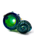 Korry Antos Glass - Green Bowl Slide with Shell Handle (14mm)