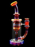 Leisure Glass - Amber Purple 14mm Incycler (7")