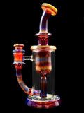 Leisure Glass - Amber Purple 14mm Incycler (7")