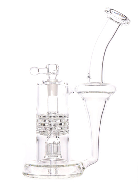 Leisure Glass - Clear Brickstack Refined Bell Recycler Side