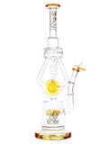 Lookah Glass - Water Factory Quad Uptake Spiral Drain Recycler With Jellyfish Perc (16")