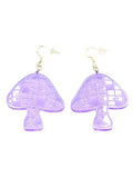 MILF Mushroom - Handmade Acrylic Laser Engraved Earrings