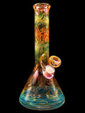 Mary Jane's Glass Studio - Fully Gold Fumed Beaker Bong (10.5")