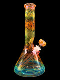 Mary Jane's Glass Studio - Fully Gold Fumed Beaker Bong (10.5")