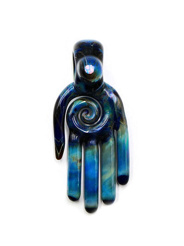 Maze Glass - The Healer's Hand Pendant (3