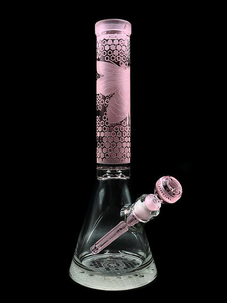Milkyway Glass - Pink Mini Apiary Beaker (11")